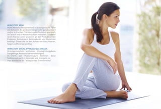 Wirkstoff MSM: 
MSM (Methylsulfonylmethan) ist die organische Form 
von Schwefel. Es wird vom Körper sehr gut absorbiert 
und ist in frischen Früchten und in Gemüse, aber auch 
in Fleisch und in Meeresfrüchten enthalten. Schwefel 
ist im Körper unter anderem an der Produktion von 
Enzymen, Antikörpern, Aminosäuren und Glutathion 
beteiligt. Diese sind für den Aufbau von Haut, Haaren, 
Nägel und Knorpel wichtig. 
Wirkstoff Grünlippmuschelextrakt: 
Grünlippmuscheln enthalten Glykosaminoglykane 
(langkettige Aminozuckerverbindungen). 
In Form von Hyaluronsäure kommen diese 
Substanzen auch in Gelenken und Knorpeln vor. 
Hier dienen sie als “biologisches Schmiermittel”. 
 