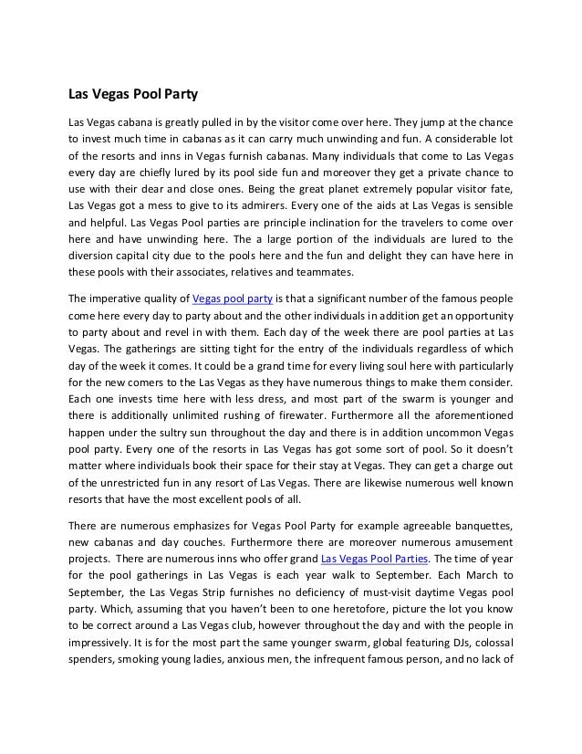 Best Las Vegas Pool Parties