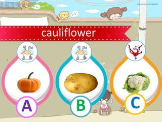cauliflower
B
A C
 