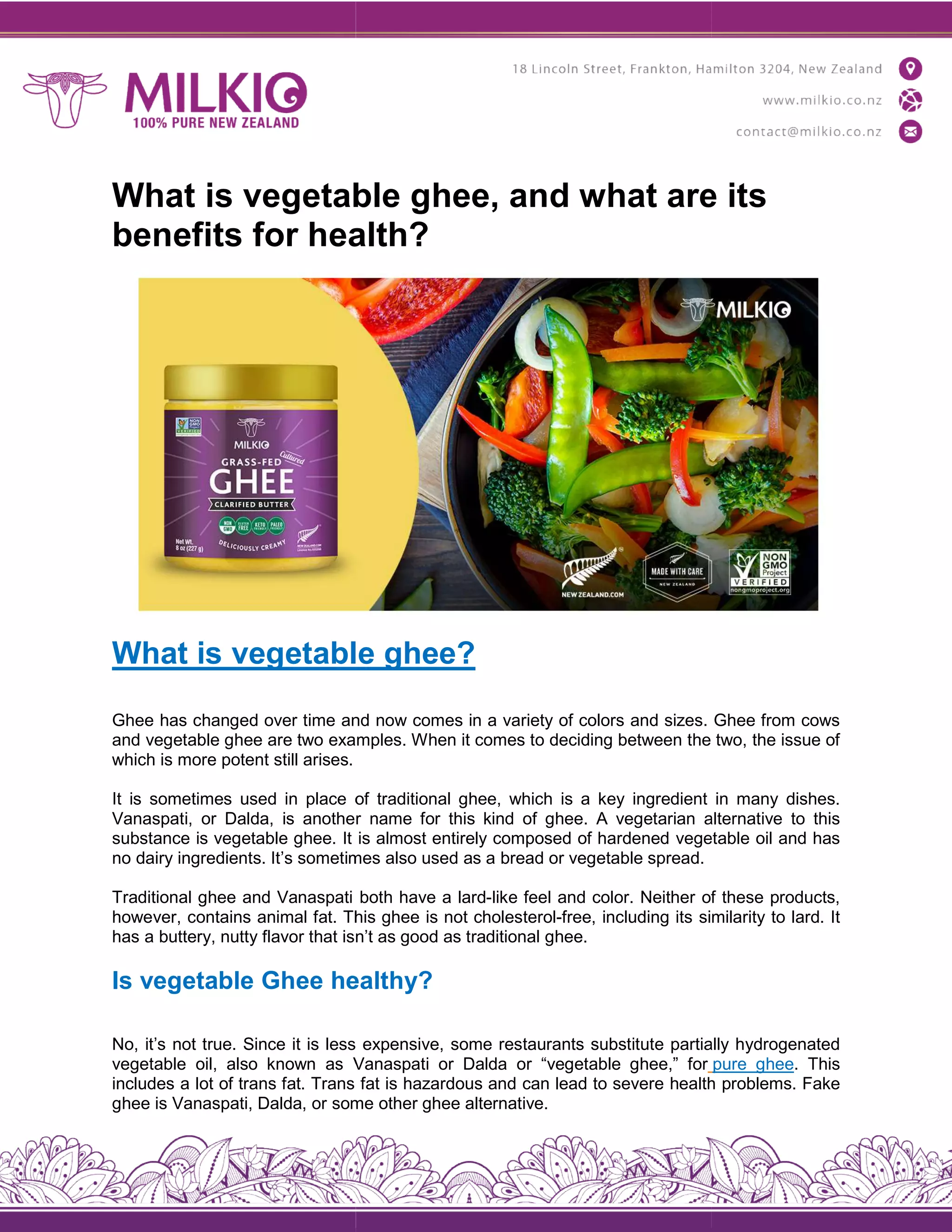Vegetable ghee PDF