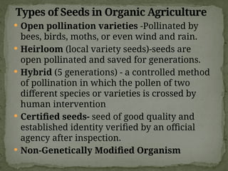 Open Pollination Produce organic VEGETABLE PRODUCTION.pptx