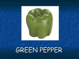 GREEN PEPPERGREEN PEPPER
 