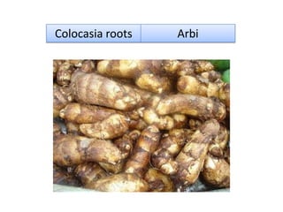 Colocasia roots Arbi
 