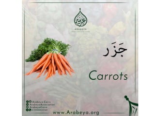 Vegetables names in Arabic language