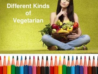 Different Kinds
of
Vegetarian
 