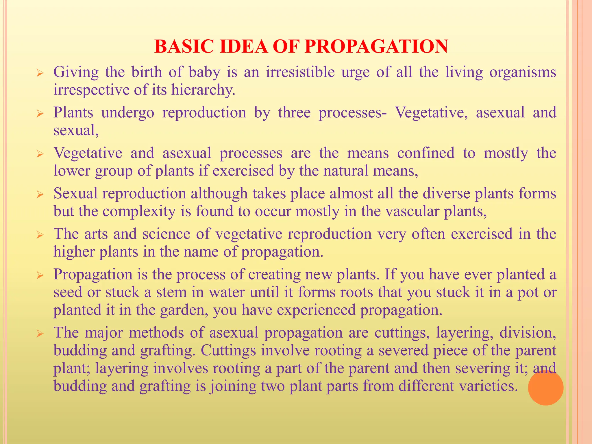 Vegetative Propagation in Plants with special reference to cutting ...