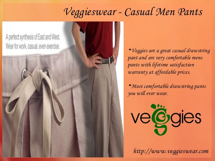 Veggieswear Drawstring Pants For Men