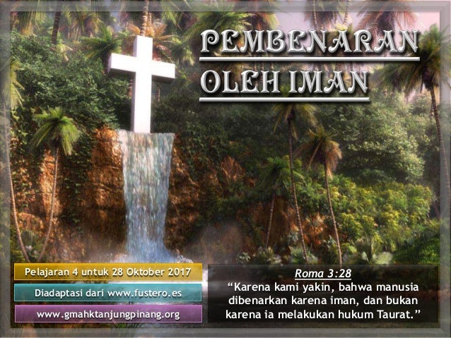 Pelajaran sekolah sabat ke 4 triwulan 4 2017