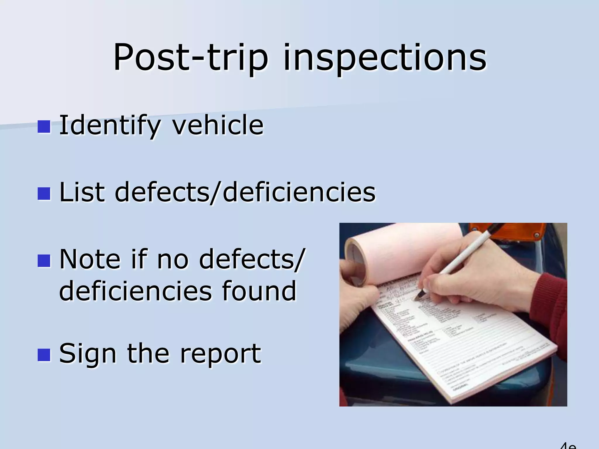 Vehicle Inspections Slideshow | PPSX