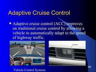 An Overview of Vehicle Control Systems | PDF