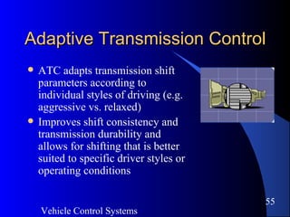Control Auto Trans Example An Overview of Vehicle Control Systems | PDF