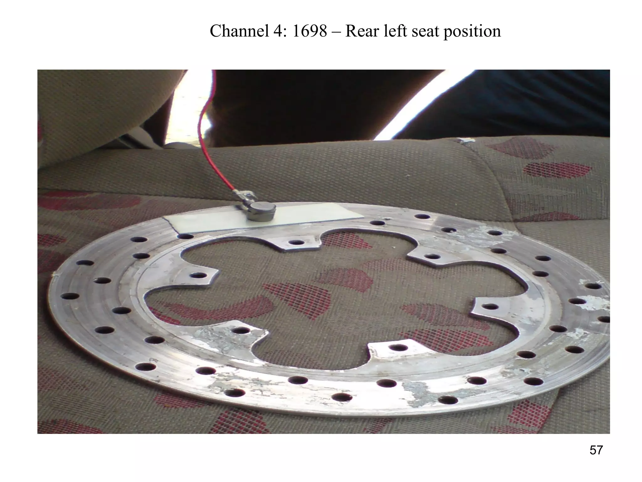 57
Channel 4: 1698 – Rear left seat position
 