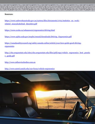 Vehicle Ergonomics and its Effect on a Driver’s Health and Safety | PDF