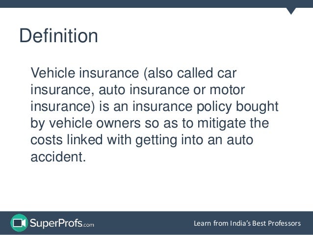 Vehicle Insurance Vehicle Insurance