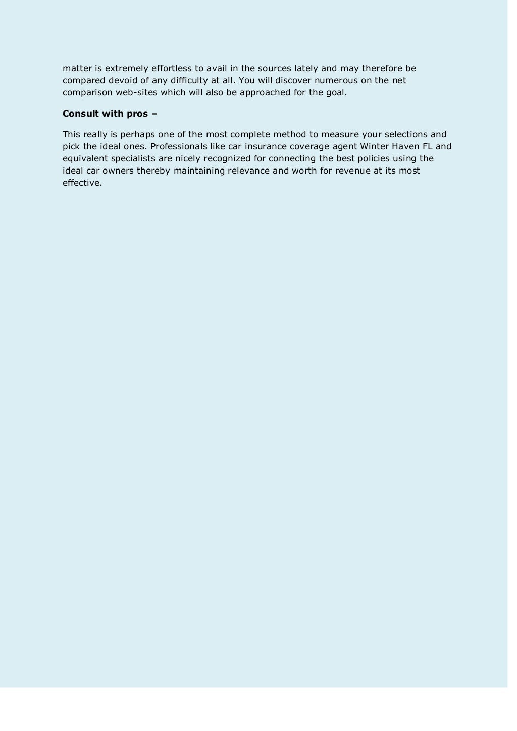 Vehicle insurance quote winter haven fl