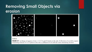 Removing Small Objects via
erosion
 