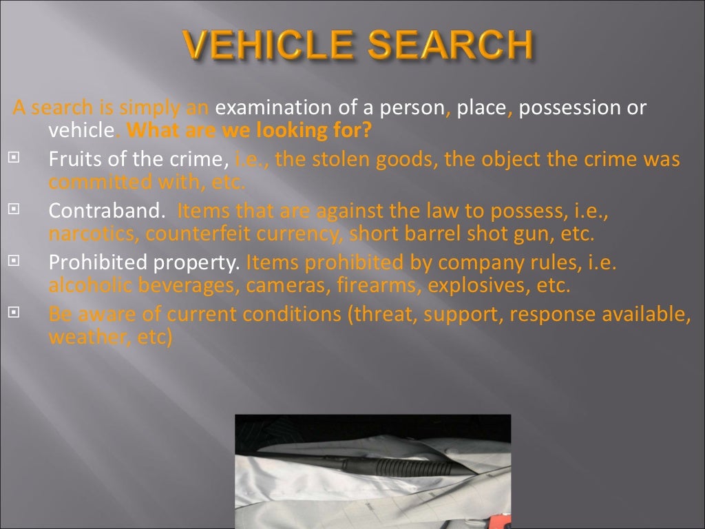 Vehicle Search 101
