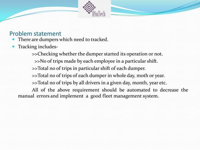 Vehicle tracking solution by asn tech | PPTX | Internet | Computing