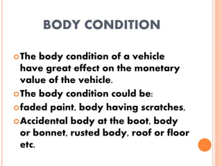 Vehicle valuation | PDF
