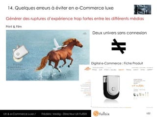 FLUPA UX-Day 2012 - Luxe et e-commerce : quelle expérience utilisateur ? par Frédéric Veidig