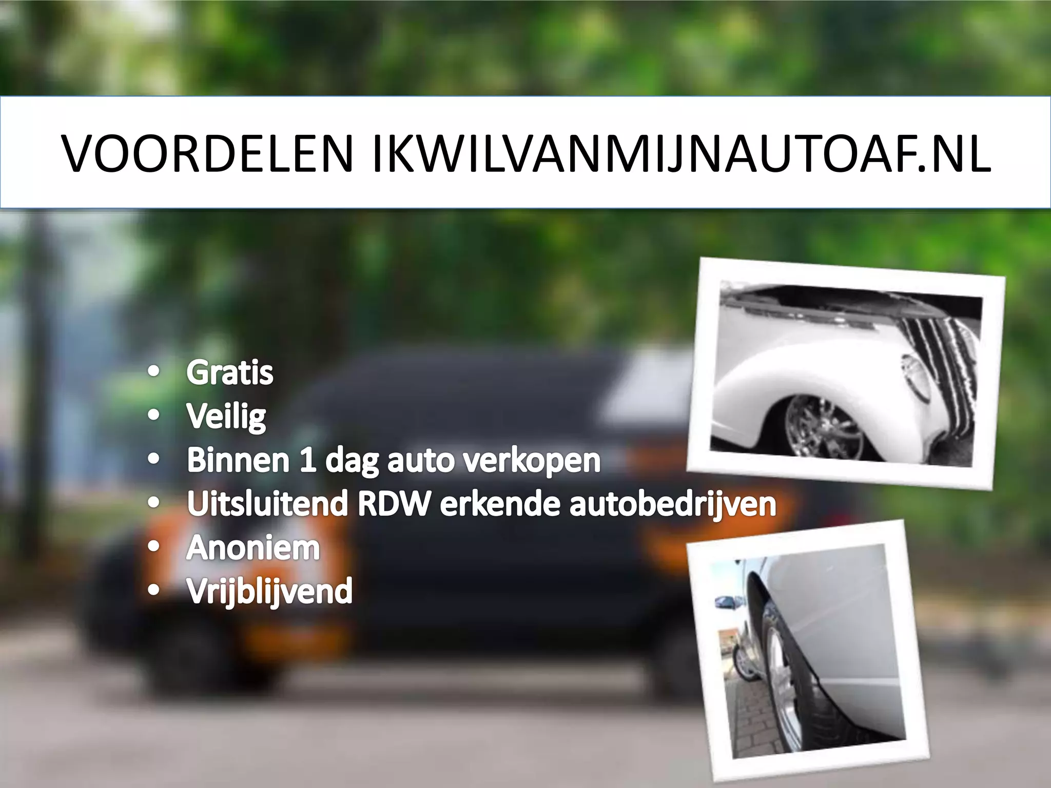 Veilig auto verkopen tips PPT