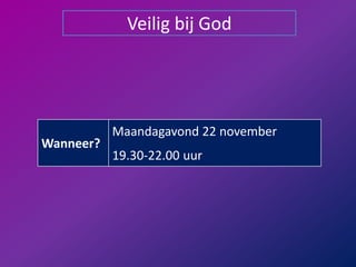 Veilig bij God