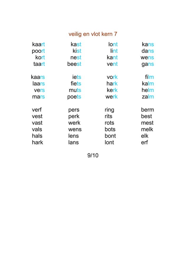 Veilig En Vlot kern 7 PDF Veilig En Vlot kern 7 PDF