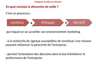 Les typologies d’information recueillies dans le cadre de la veille mkg