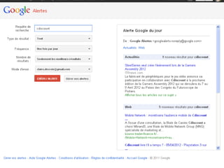 Les outils de recherche et veille sur le web