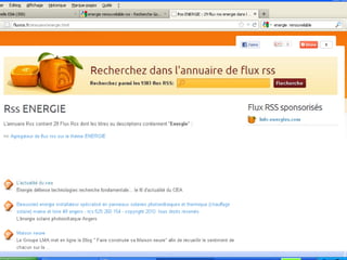 Les outils de recherche et veille sur le web