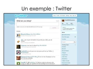 Un exemple : Twitter 