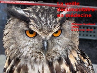 Philippe Eveillard INMA 5 et 6 mai 2010 La veille documentaire en médecine European Eagle Owl – Bubo bubo par foxypar4 Licence CC - Paternité http://www.flickr.com/photos/foxypar4/598904211/ 