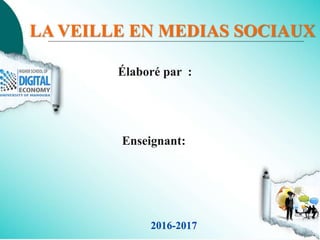 Élaboré par :
2016-2017
Enseignant:
LA VEILLE EN MEDIAS SOCIAUX
 