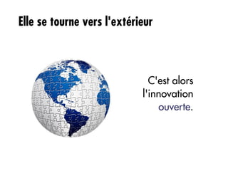 Elle se tourne vers l'extérieur



                              C'est alors
                            l'innovation
                                ouverte.
 