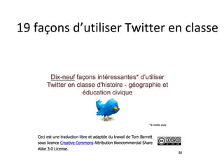 19 façons d’utiliser Twitter en classe
 