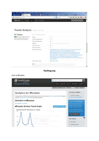 Hashtag.org
Avec le #Roubaix
 