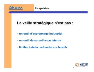 Veille StratéGique Et Intelligence éConomique
