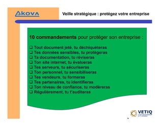 Veille StratéGique Et Intelligence éConomique