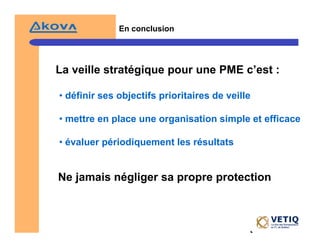 Veille StratéGique Et Intelligence éConomique