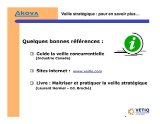 Veille StratéGique Et Intelligence éConomique