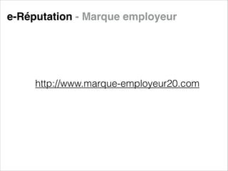 e-Réputation - Marque employeur

http://www.marque-employeur20.com

 