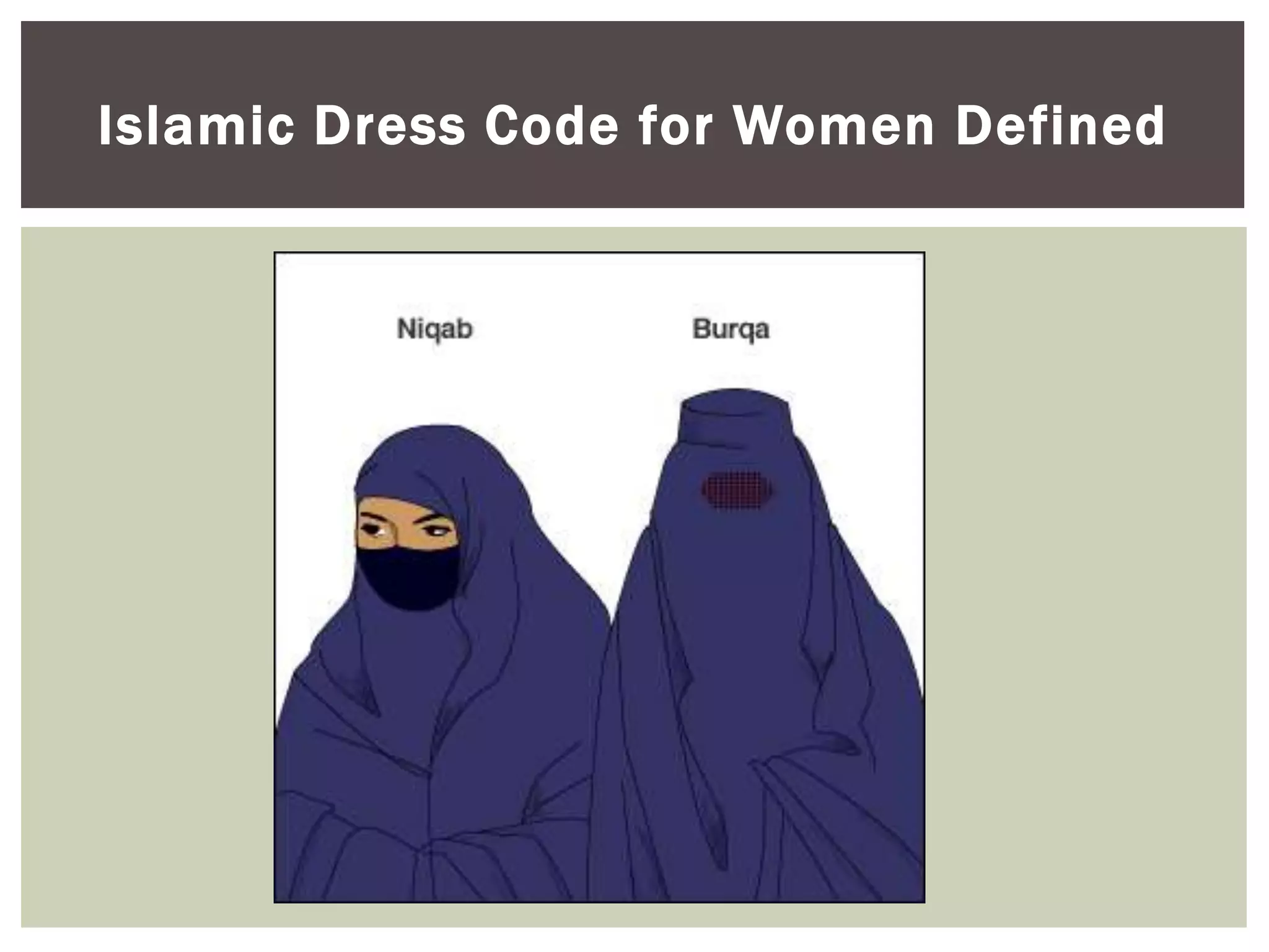Islamic Dress Code for Women Defined
 