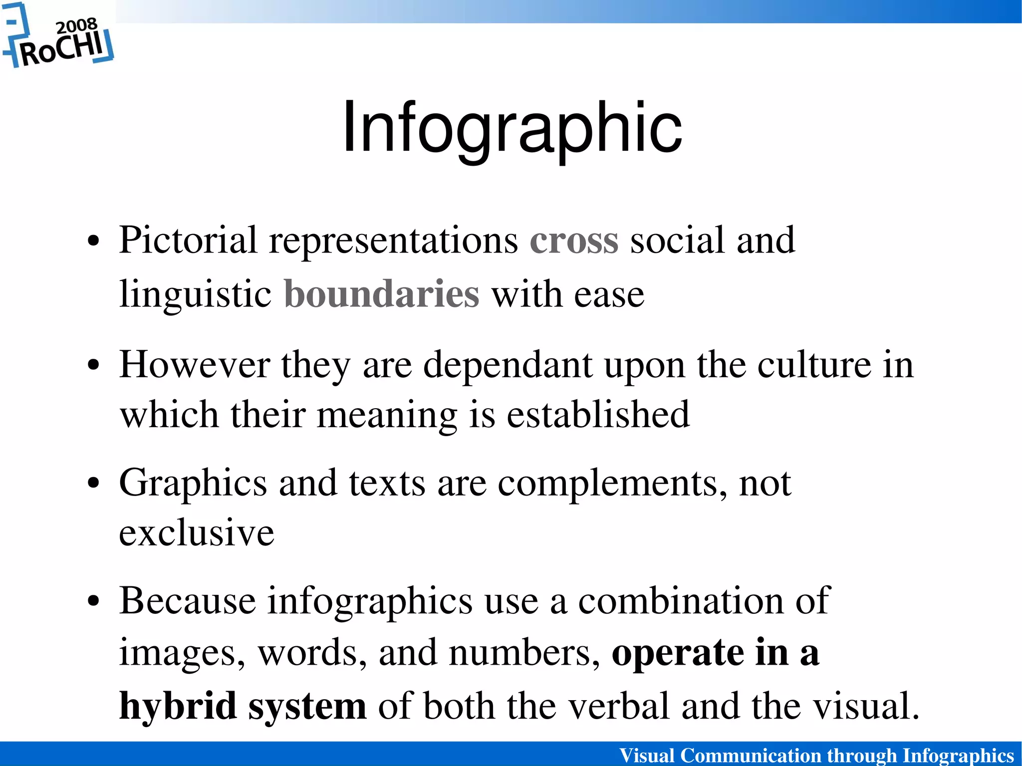 Visual Communication through Infographics