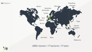 6000+ klanten | 17 kantoren | 19 talen
 