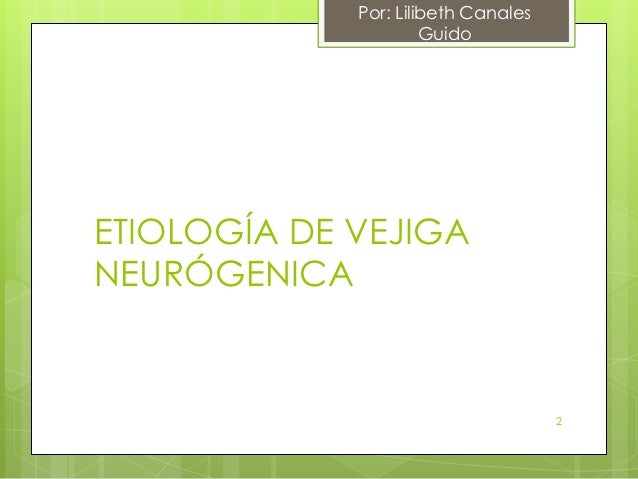Vejiga neurogenica Vejiga neurogenica