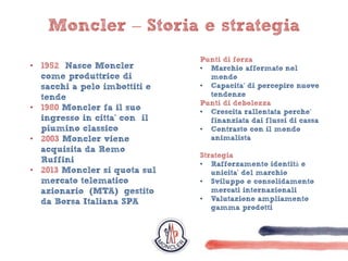analisi moncler