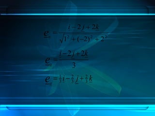 222
2)2(1
22



kji
ea
3
22 kji
ea


kjiea 3
2
3
2
3
1

 