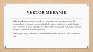presentasi vektor dan pengendalian kesehatan masyarakat | PPTX