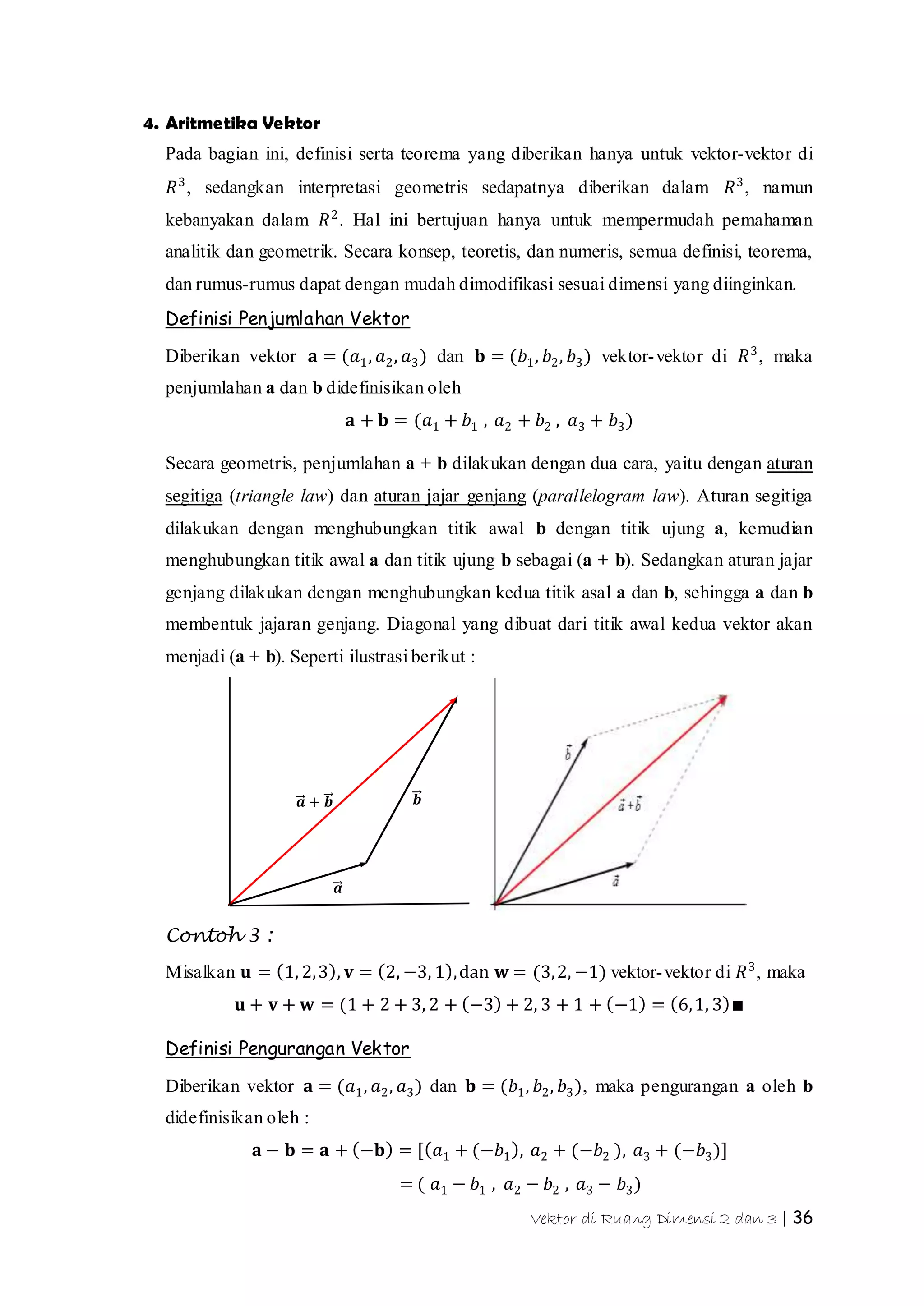 Vektor Diruang 2 dan 3 (vector 2D & 3D) | PDF