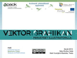 PAOK
paokhanke.ning.com
#paokhanke (Twitter)
facebook.com/PAOK-verkosto
Kevät 2013
Satu Drufva, Ikata
Katri Vuorijärvi-Rautiola, Tredu
 
